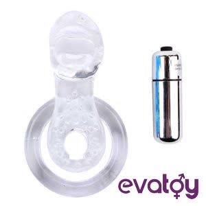Evatoy SM Titreşimli Dilli Penis Halkası
