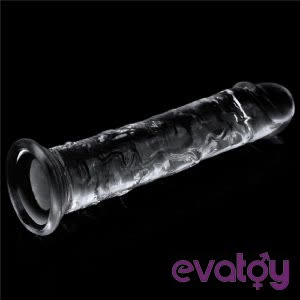 Evatoy Yeni Nesil 18 Cm Süper Vantuzlu Özel Kalın Şeffaf Dildo Penis
