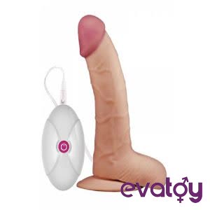 Evatoy LOVETOY UR3 Yeni Nesil Titreşimli 23 cm Realistik Vibratör Dildo