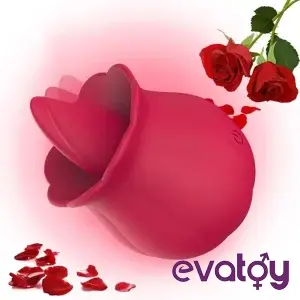 Evatoy 10 Fonksiyon Klitoral Dilli Gül Vibratör