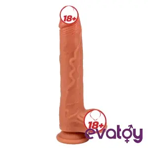 Evatoy Long Calling Çift Katmanlı Ultra Gerçekçi Dildo