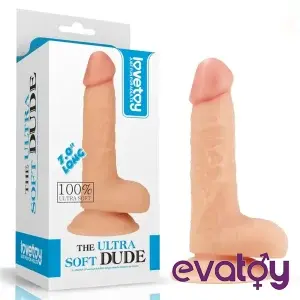 LoveToy The Ultra Soft Dude 18 Cm Dildo
