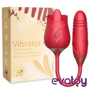 Rose Dilli Yalama ve İleri Geri Hareketli Vibratör