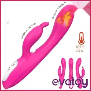 S-Hande Naughty Isıtmalı Çift Motor Tavşan Vibratör