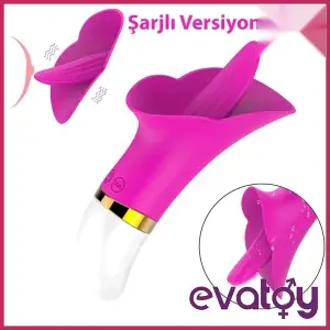 Sex Tongue Klitoral ve Göğüs Dil Yalama Vibratörü