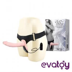 Evatoy Ultra Çift Taraflı Titreşimli Belden Bağlamalı Strap On