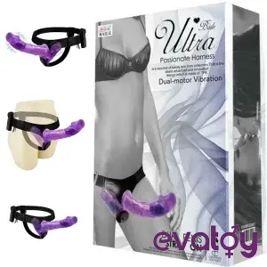 Ultra Passionate Harness Çift Başlı Çift Motorlu Vibratör