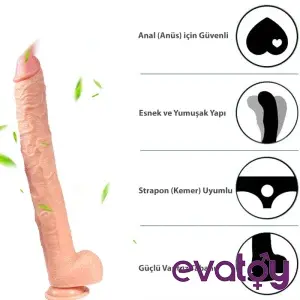 Xise Huoer Flexible 43 Cm Ultra Uzun Dildo